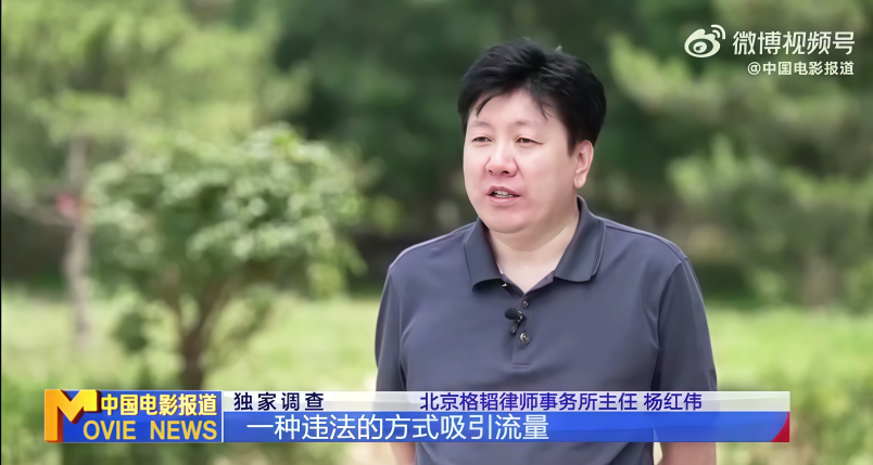 4-图为杨红伟律师就视频网站盗版播放管控接受CCTV6采访.png